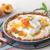 Peaches and Cream Icebox Pie - Taste of the South